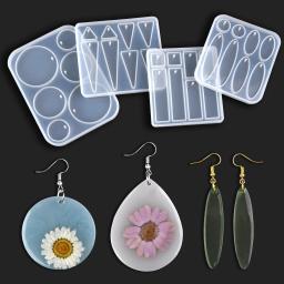 Molde De Silicone Geométrico para Fazer Jóias DIY, Brinco, Pingente, Cristal, Resina Epóxi Moldes, Chaveiro, Colar, Encantos - Image 6