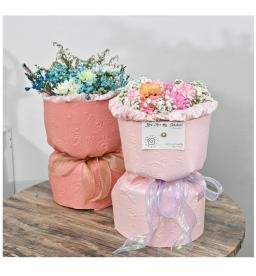 Papel de arte texturizado convexo, 10 peças 58*58cm, à prova d'água, papéis de embalagem de flores, buquê de flores, papel de embalagem tridimensional - Image 6