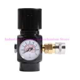 Paintball CO2 cilindro descompressão manômetro/válvula de alívio de pressão, alta pressão válvula G1/2 rosca, 0-130psi ajustável - Image 1
