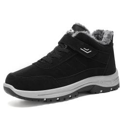 Sapatos masculinos de veludo de inverno novas botas de neve de cano alto ao ar livre botas de algodão de veludo de sola grossa - Image 6