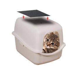 3 pces pet ativado filtro de carbono algodão alto desempenho adsorção filtro para caixas de areia gato desodorize toalete acessórios - Image 5