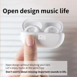 Mijia-Xiaomi Wireless Bone Condução Headset, Cancelamento de Ruído, Clip Ear, Esportes, Jogos, Fone de Ouvido, HD Chamada, Música, Bluetooth 5.3, Novo - Image 3