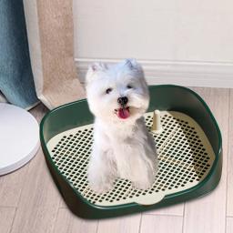 WC Portátil com Parede de Proteção para Animais de Estimação, Training Pad Holder, Lavatório, Litter Box, Trainer Corne, Cão e Gato, Interior e Exterior - Image 3
