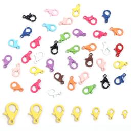 Liga colorida lagosta fecho ganchos, lacado Kleuren chapeado, garra fechos, DIY fazer jóias, atacado, 30pcs por lote - Image 5