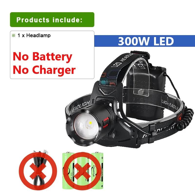 2024 ultra poderoso led farol super brilhante cabeça de longo alcance lanterna usb recarregável cabeça tocha pesca caça cabeça luz - Image 1