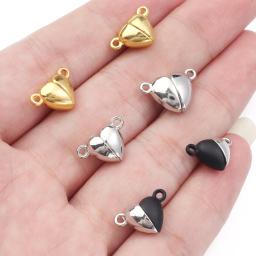 Fechos magnéticos para fazer jóias, amor coração em forma, ímã final fecho conectores, DIY colar e pulseira, atacado, 5 pçs/lote - Image 4