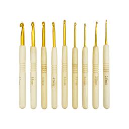 Conjunto de agulhas de tricô de bambu, conjunto de ganchos de crochê pro de tricô, agulhas de crochê de madeira para tricô, ferramentas de crochê - Image 5