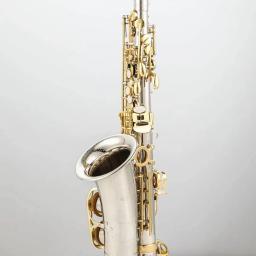Saxofone Alto profissional com boquilha caso e acessórios, níquel, prata, chave de ouro, E-Flat, novo, WO37 - Image 4