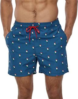 Shorts de banho masculino de verão, calção masculino, calça esportiva, tábua, forro de malha e bolsos - Image 6