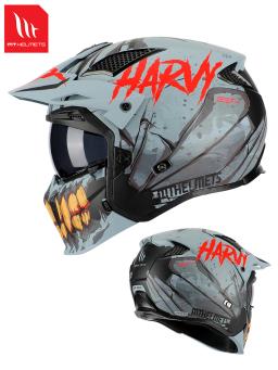 Capacete Retro MT, Meia Face Desmontável, Combinação Meia Capacete, Quatro Estações, Verão - Image 5