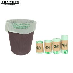 Biodegradável Kitchen Garbage Bag, Degradable Trash Bag, Amido De Milho, Reciclagem Compostável, Pet Poop, Household, 50 Pcs, 100Pcs - Image 6