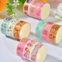 Fitas adesivas japonesas Washi, Fita Adesiva Decorativa, Papelaria Scrapbook, Adesivos, Material Escolar, Bonito, 1,5 cm, 60 Pcs por Conjunto - Image 5