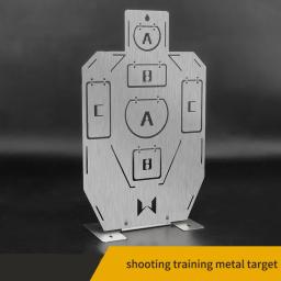 Tiro treinamento de metal alvo tiro quadro prática alvo código claro automático rebote durável metal alvo placas de tiro - Image 3