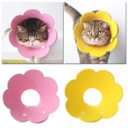 Colar protetor ajustável para animais de estimação, colar protetor, confortável, florido, capa criativa, 1 pc - Image 1