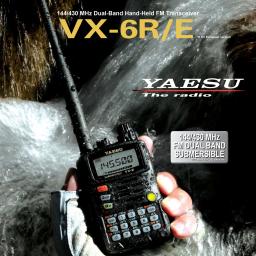 VX-6R VX-6E YAESU Amateur Walkie Talkie IPX7 Submersível FM 144/430MHz Dual Band Transceptor de banda de ar marinho de ondas curtas - Image 1