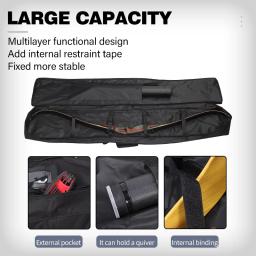 Arco recurvo saco de caça à prova dwaterproof água alongar mochila tiro ao ar livre caça em linha reta tradicional longbow caso saco tiro com arco - Image 3