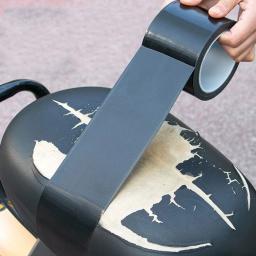 Fita autoadesiva de reparo de couro para sofá, assentos de carro, bolsas, jaquetas, móveis, sapatos, primeiros socorros, remendo de couro, faça você mesmo, preto - Image 1