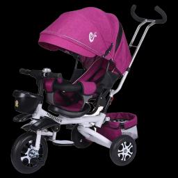 Multifuncional Folding Baby Stroller, triciclo infantil, assento reclinável de bicicleta, roda espacial, três rodas, pode sentar e mentira - Image 1