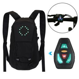 Mochila de bicicleta com LED Turn Signal Light, Ciclismo Bag, controle remoto sem fio, Escalada ao ar livre, Viagem Bagpack, 15L - Image 5