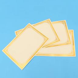 30 PCS Certificado de folha de ouro em branco comum Diploma Diploma de papel para impressão de prêmio A4 - Image 1