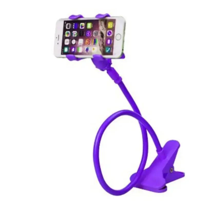 Universal preguiçoso suporte do telefone móvel suporte, gooseneck stand stents, flexível cama mesa, mesa clipe, suporte de smartphone - Image 1