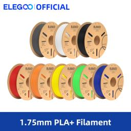 ELEGOO-PLA Plus filamento para impressora 3D, materiais consumíveis, compatível com a maioria das impressoras FDM, 1kg/Spool, 2,2 lbs, 1,75mm - Image 1