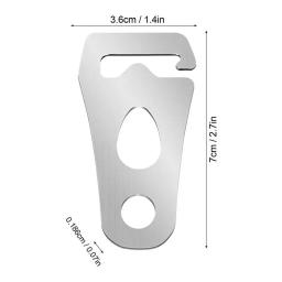 Tensores de corda de aço inoxidável para barraca ao ar livre Windproof Rope Fixed, Fivela ajustável Fastener, Camping Acessórios - Image 6