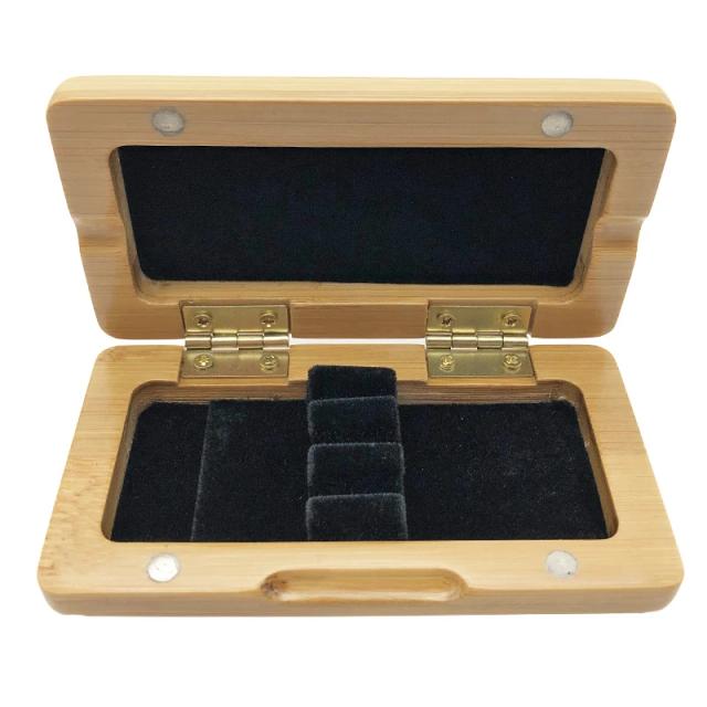 Organizador Portátil de Oboé em Bambu e Madeira Maciça com Clip: Armazenamento para 3, 6, 10 ou 20 Reeds