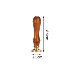 Selo De Cera De Natal Com Cabo De Madeira, Cabeça De Cobre, Envelope De Vedação, Presentes Wrap Decor, Convites Para Festa De Casamento, 2Pcs Set - Image 6