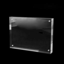 Moldura de foto acrílica magnética, suporte para cartão fotográfico, expositor de pôster, moldura para proteção de escritório, ornamento de mesa 3 + 3mm - Image 3