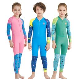 Crianças wetsuit chid terno molhado crianças roupa de banho ao ar livre fatos de banho wetsuits de uma peça para o verão natação surf mergulho - Image 1