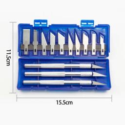 Arte Carving Cutter com Caixa, Craft Escultura, Papel Lâmina De Corte, Gravura De Precisão, Ferramenta De Mão, Ferramentas De Escultura, 13 Pcs/Set - Image 6