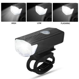 USB recarregável LED bicicleta luz conjunto, MTB Road Bike, dianteiro e traseiro farol lâmpada, ciclismo lanterna, acessórios de ciclismo - Image 4