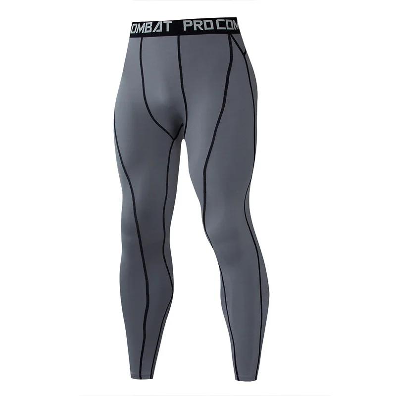 Calças de compressão para homens, secagem rápida, Fit Sportswear, Calças justas, Legging Fitness, Treinamento, Calças Jogging, Leggings de ginástica esportiva - Image 1