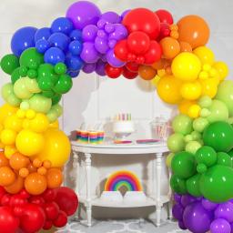 Colorido arco-íris balão Garland Arch Kit, balão de látex, decoração do casamento, festa de aniversário, crianças, decoração do chuveiro do bebê, multicolor - Image 4