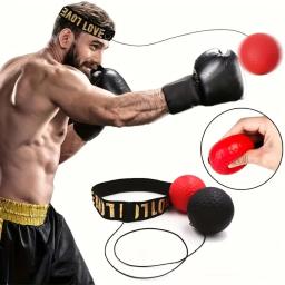 Cabeça-Mounted PU Boxe Punch Ball, bola de velocidade, mão Eye Reaction, ginásio Sandbag, Muay Thai, Equipamentos de Fitness, MMA Sanda Formação - Image 2