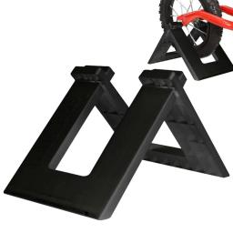 Piso de bicicleta ajustável Estacionamento Rack Stand, Standing Bike Rack para crianças, tipo livre de ferramentas, 12in - Image 1