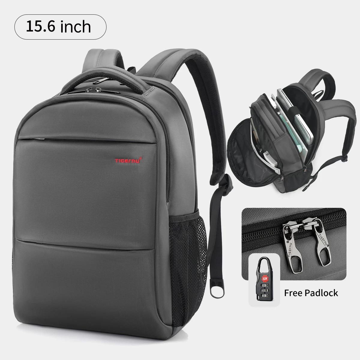 Tigernu moda feminina mochila roxo anti roubo 15.6 polegada portátil mochila feminina à prova dwaterproof água mochila de viagem escola sacos - Image 1