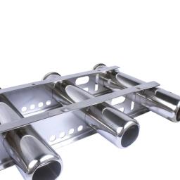Grau marinha 316 aço inoxidável 4 tubo titular da vara de pesca rack para iate barco armazenamento organizador acessórios - Image 4