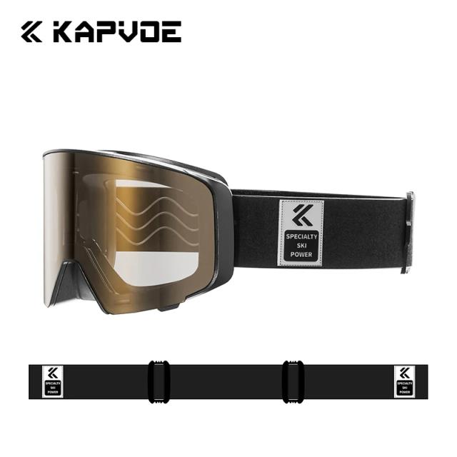 KAPVOE Óculos de Esqui Fotocromáticos para Esportes de Neve com Lentes Anti-Embaçantes e Design OTG