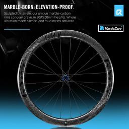 Ryet cascalho carbono bicicleta rodado 52t super leve 1280g cubos de cerâmica pilar raios tubeless pronto rodas bicicleta ciclismo jantes - Image 5