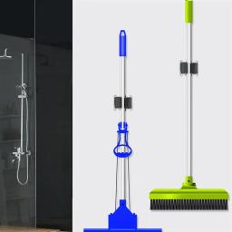 Mop e suporte de vassoura, 10pcs, organizador, clipes de fixação, rack de armazenamento de jardim com parafusos para escritório e cozinha - Image 6