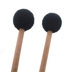 Baquetas maletes marimba vibrafone lã envolto mallet vibe varas macio cabeça fio médio duro birch alças percussão - Image 4