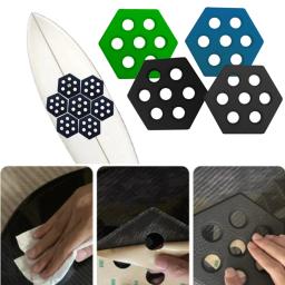 Almofadas de prancha antiderrapantes hexagonais, almofadas ocas para windsurf e wakeboards, almofadas de convés para surf, 12PCs - Image 1