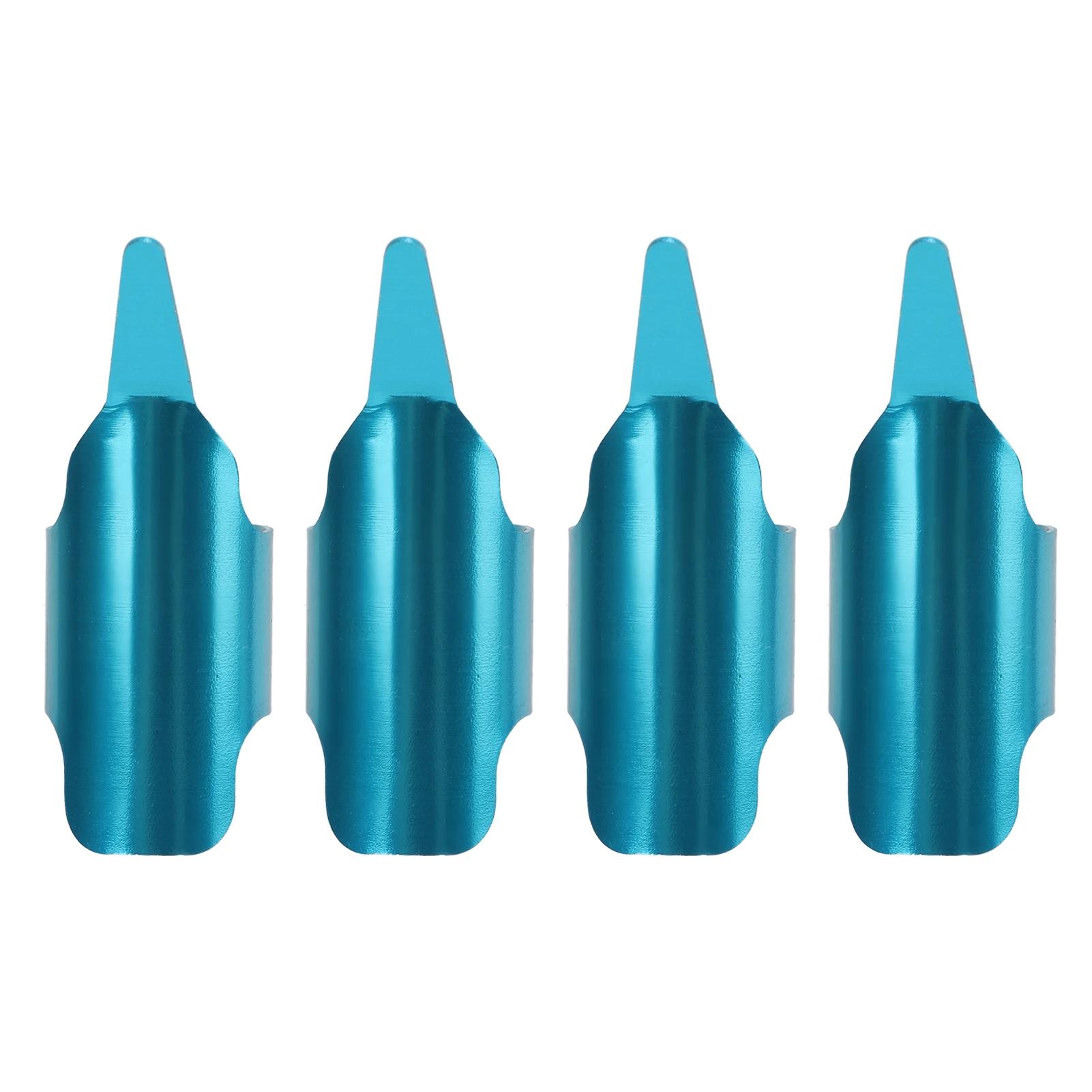 Liga de alumínio mão costura dedal, design ergonômico, seguro e prático, DIY Quilting Tool para alfaiates, 5,3x2,8 cm, 2.2x1.1in, 4pcs - Image 1