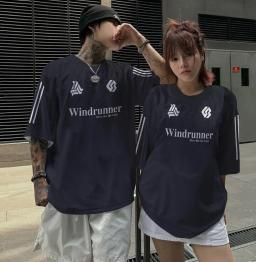 Unisex respirável treinamento uniforme escolar, camisa oversize para homens e mulheres, Rugby Basketball Wear, moda basquete, atacado, casual roupas esportivas - Image 4