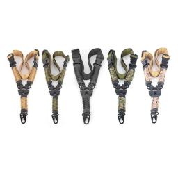 Tactical Single Point Gun Sling, Nylon durável Webbing, Multiuse Rifle Shoulder Strap, Cinto de espingarda ajustável para caça - Image 1