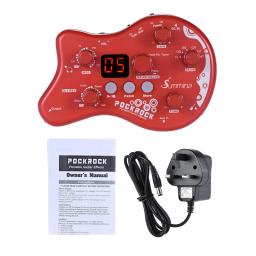 Summina-pedal portátil efeito guitarra multi-efeitos, 15 tipos de efeito, 40 tambor ritmo, tuning função - Image 1