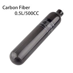 HPA-Fibra De Carbono Cilindro De Gás, Air Tank, Bottle Station, Softair, CO2, Soda para Mergulho Aquarium, M18 * 1.5, 0.5L, 500CC, 300Bar, 4500PSI - Image 1