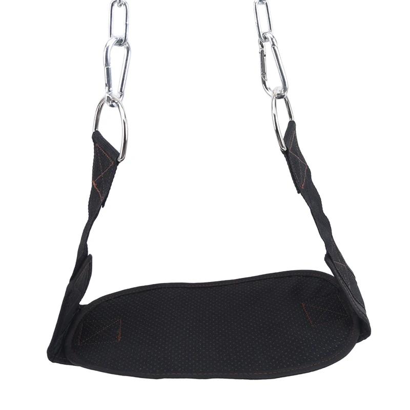 Cinto De Levantamento De Peso De Neoprene Grosso Com Corrente, Cinto De Mergulho, Puxe Para Cima, Chin Up, Kettlebell, Barbell, Fitness, Musculação, Ginásio - Image 1